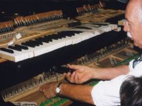 Franz Mohr bei der Arbeit