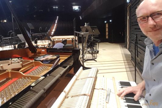 Klavier stimmen und klanglich für das Klavierkonzert vorbereiten - Piano Fies