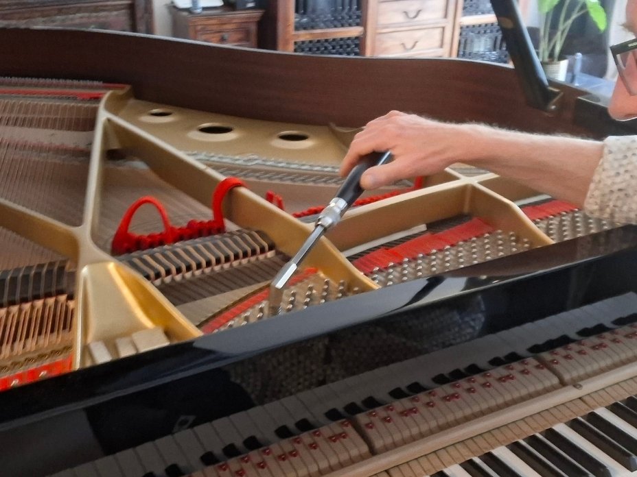 Klavierstimmung an einem Flügel durch Piano Fies