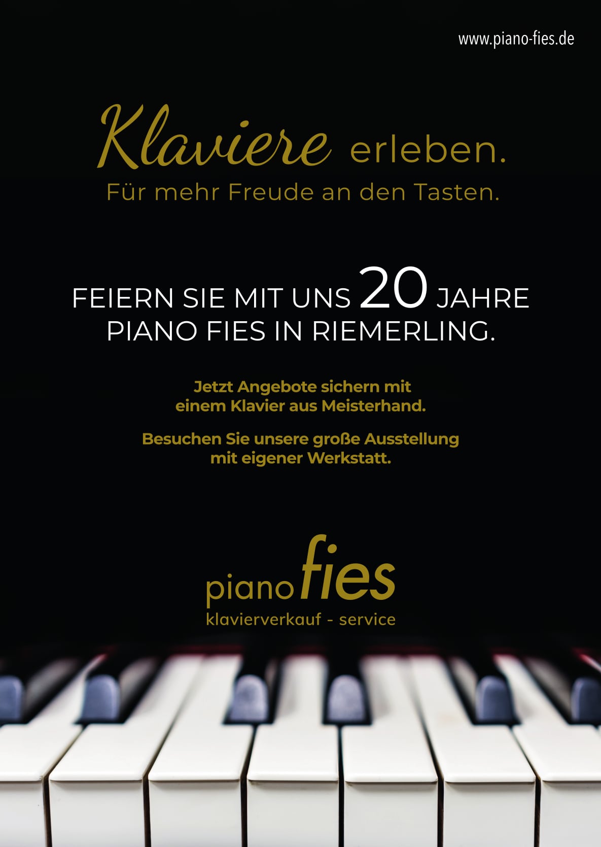 20 Jahre Piano Fies Plakat